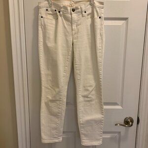 J. Crew Stretch White Jeans